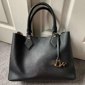 DVF Diane Von Furstenburg Leather Carry All Tote